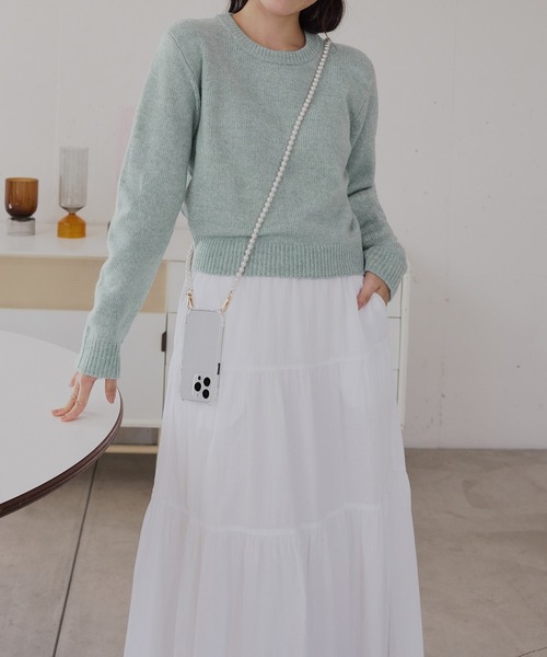 CHAN ME(チャンミ)の「ミックスヤーンニット(ニット/セーター・レディース・ベージュ系/ピンク系/ブルー系・MEDIUM/LARGE/X-LARGE)」の13枚目の写真