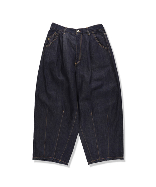 is-ness / イズネス】SILK DENIM 5PK BALLOON PANTS（デニム