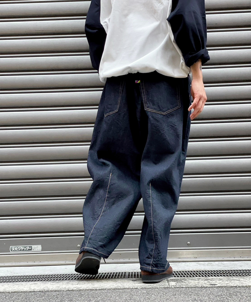 DENIM 5PK BALLOON PANTS02 | is-ness online shop | イズネス