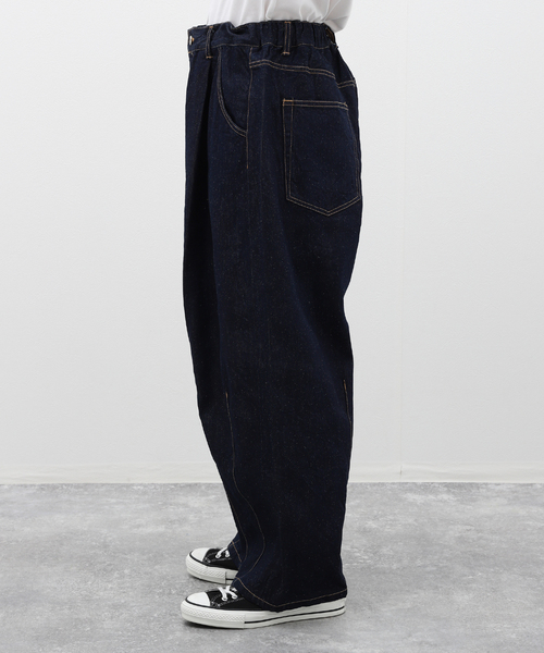 DENIM 5PK BALLOON PANTS02 | is-ness online shop | イズネス