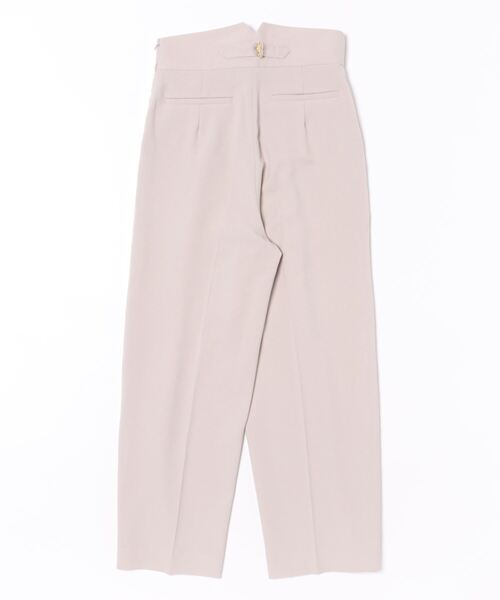 m.f.editorial(エムエフエディトリアル)の「【ウール調 ストレッチ ウォッシャブル UVカット 防シワ】m.f.エディトリアル レディース ワイドパンツ ライトグレー(セットアップ可能)(スーツパンツ・レディース・ライトグレー・MEDIUM/LARGE/X-LARGE/S)」の2枚目の写真