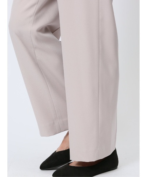 m.f.editorial(エムエフエディトリアル)の「【ウール調 ストレッチ ウォッシャブル UVカット 防シワ】m.f.エディトリアル レディース ワイドパンツ ライトグレー(セットアップ可能)(スーツパンツ・レディース・ライトグレー・MEDIUM/LARGE/X-LARGE/S)」の9枚目の写真