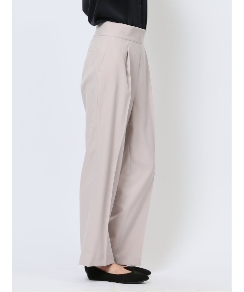 m.f.editorial(エムエフエディトリアル)の「【ウール調 ストレッチ ウォッシャブル UVカット 防シワ】m.f.エディトリアル レディース ワイドパンツ ライトグレー(セットアップ可能)(スーツパンツ・レディース・ライトグレー・MEDIUM/LARGE/X-LARGE/S)」の12枚目の写真