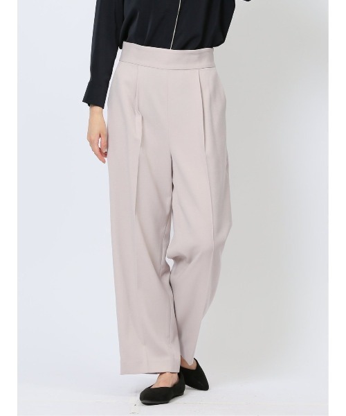 m.f.editorial(エムエフエディトリアル)の「【ウール調 ストレッチ ウォッシャブル UVカット 防シワ】m.f.エディトリアル レディース ワイドパンツ ライトグレー(セットアップ可能)(スーツパンツ・レディース・ライトグレー・MEDIUM/LARGE/X-LARGE/S)」の13枚目の写真