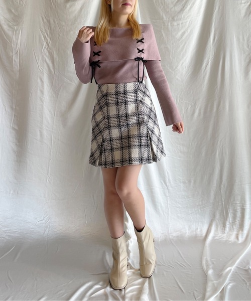 one way(ワンウェイ)の「レーシングオフショルニット(ニット/セーター・レディース・ホワイト/グレー/ピンク/レッド/ブラック・FREE)」の22枚目の写真