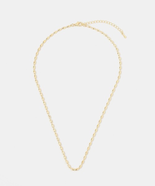 FOREVER 21(フォーエバー トゥエンティーワン)の「楕円ボールチェーンネックレス(ネックレス・レディース・シルバー/ゴールド・FREE)」の1枚目の写真