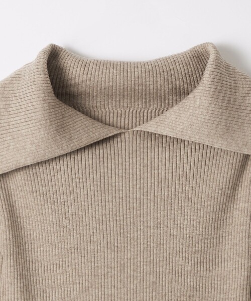 EMMEL REFINES（エメルリファインズ）の「＜EMMEL REFINES＞EM リブ エリツキ ニットプルオーバー ＆ オフショルダー（ニット/セーター・レディース・ベージュ/イエロー・FREE）」の12枚目の写真