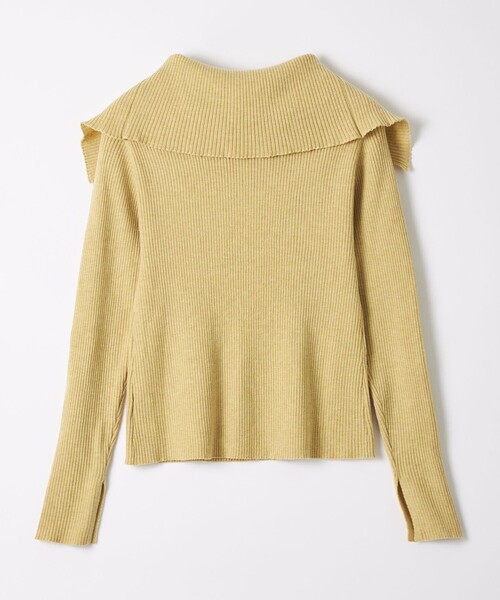 EMMEL REFINES（エメルリファインズ）の「＜EMMEL REFINES＞EM リブ エリツキ ニットプルオーバー ＆ オフショルダー（ニット/セーター・レディース・ベージュ/イエロー・FREE）」の16枚目の写真