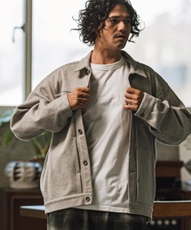 mj10308- TR起毛ビッグシルエットGジャン