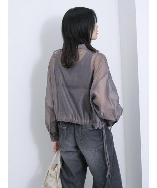 Samansa Mos2 blue（サマンサモスモスブルー）の「裾ドロストシアー