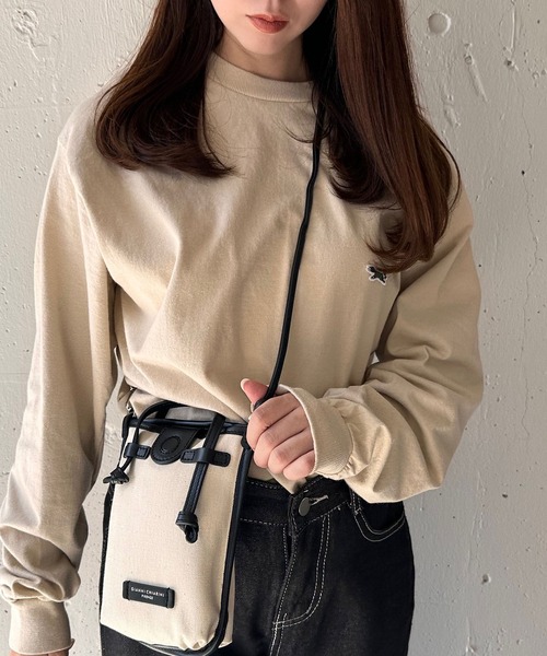 THE FOX basic Crew ls tee 狐狸刺繡長袖T恤