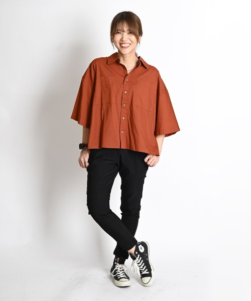 MARAI(マーライ)の「ストレッチテーパードパンツ スリムパンツ(その他パンツ・レディース・ブラウン/ブラック/ブルー/グレイッシュベージュ・MEDIUM/SMALL)」の5枚目の写真