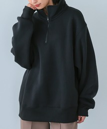 HEAVY WEIGHT SWEAT 裏起毛BIGハーフジッププルオーバー