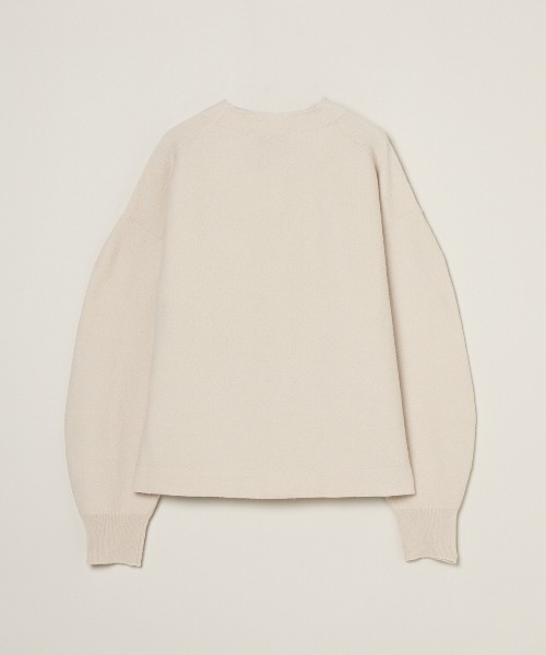 three dots（スリードッツ）の「フェルトセーター ブルゾン