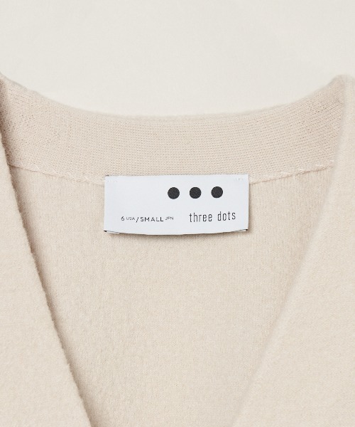 three dots（スリードッツ）の「フェルトセーター ブルゾン