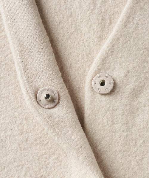 three dots（スリードッツ）の「フェルトセーター ブルゾン