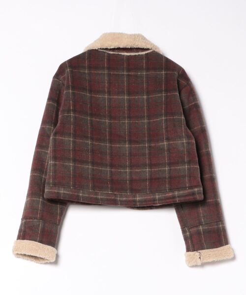 LAC-VERT（ラック・ヴェール）の「インナーボアチェックブルゾン（ブルゾン・レディース・グリーン/ブラウン/ブラック・FREE）」の12枚目の写真