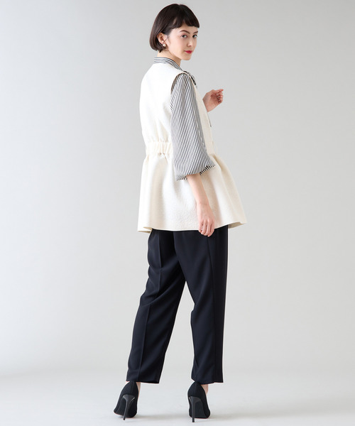 Tiara(ティアラ)の「カバーリング2タックパンツ(その他パンツ・レディース・ブラック/ピンク・3/2)」の5枚目の写真