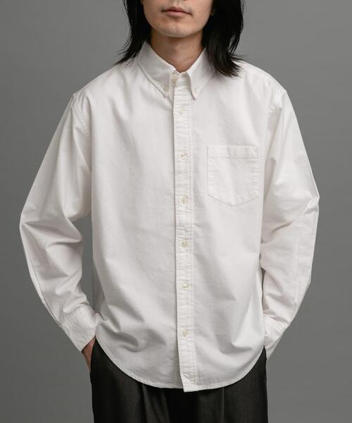 URBAN RESEARCH Sonny Label(アーバンリサーチサニーレーベル)の「起毛オックスボタンダウンシャツ(シャツ/ブラウス・メンズ・ブラック/オフホワイト/ネイビー/ブルー系その他/ブラック系その他・MEDIUM/LARGE/X-LARGE)」の6枚目の写真