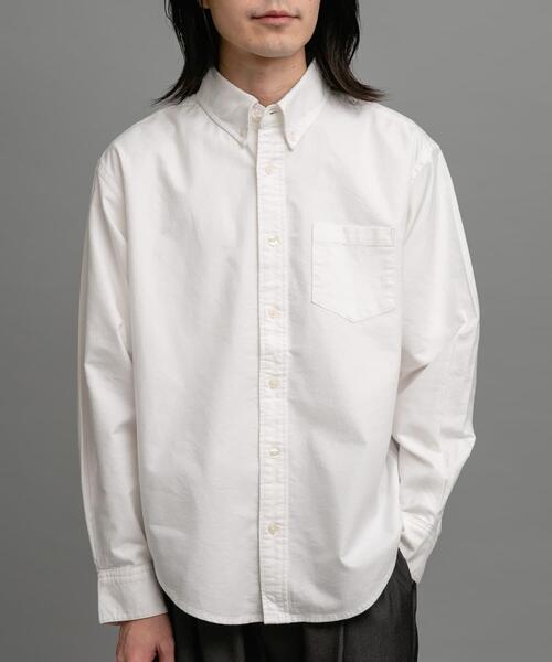 URBAN RESEARCH Sonny Label(アーバンリサーチサニーレーベル)の「起毛オックスボタンダウンシャツ(シャツ/ブラウス・メンズ・ブラック/オフホワイト/ネイビー/ブルー系その他/ブラック系その他・MEDIUM/LARGE/X-LARGE)」の7枚目の写真