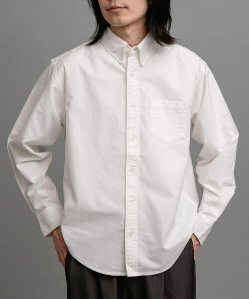 URBAN RESEARCH Sonny Label(アーバンリサーチサニーレーベル)の「起毛オックスボタンダウンシャツ(シャツ/ブラウス・メンズ・ブラック/オフホワイト/ネイビー/ブルー系その他/ブラック系その他・MEDIUM/LARGE/X-LARGE)」の8枚目の写真