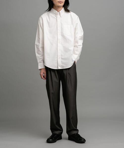 URBAN RESEARCH Sonny Label(アーバンリサーチサニーレーベル)の「起毛オックスボタンダウンシャツ(シャツ/ブラウス・メンズ・ブラック/オフホワイト/ネイビー/ブルー系その他/ブラック系その他・MEDIUM/LARGE/X-LARGE)」の10枚目の写真