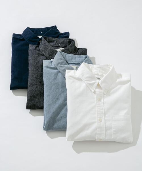 URBAN RESEARCH Sonny Label（アーバンリサーチサニーレーベル）の「起毛オックスボタンダウンシャツ（シャツ/ブラウス・メンズ・ブラック/オフホワイト/ネイビー/ブルー系その他/ブラック系その他・MEDIUM/LARGE/X-LARGE）」の12枚目の写真