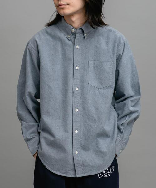 URBAN RESEARCH Sonny Label（アーバンリサーチサニーレーベル）の「起毛オックスボタンダウンシャツ（シャツ/ブラウス・メンズ・ブラック/オフホワイト/ネイビー/ブルー系その他/ブラック系その他・MEDIUM/LARGE/X-LARGE）」の15枚目の写真