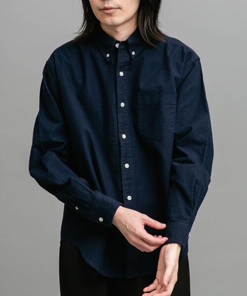 URBAN RESEARCH Sonny Label（アーバンリサーチサニーレーベル）の「起毛オックスボタンダウンシャツ（シャツ/ブラウス・メンズ・ブラック/オフホワイト/ネイビー/ブルー系その他/ブラック系その他・MEDIUM/LARGE/X-LARGE）」の21枚目の写真