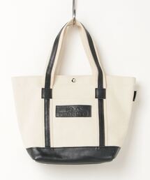 SNOOPY（スヌーピー）の「SNOOPY LEATHER COLLECTION/スヌーピーレザーコレクション/レザー×キャンバス トートバッグM（トートバッグ）」