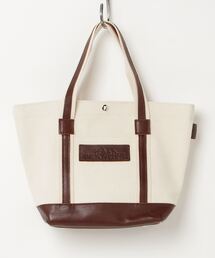 SNOOPY（スヌーピー）の「SNOOPY LEATHER COLLECTION/スヌーピーレザーコレクション/レザー×キャンバス トートバッグM（トートバッグ）」