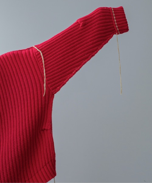 配色ハンドステッチZIPニットコート（その他アウター）｜VACANCY（ヴァカンシー）