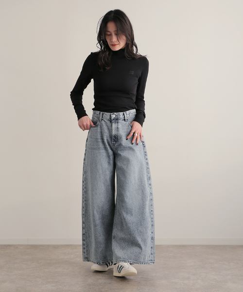 GANNI(ガニー)の「【GANNI / ガニー】Soft Cotton Rib Long Sleeve T-Shir T4026(Tシャツ/カットソー・レディース・ブラック・SMALL)」の3枚目の写真
