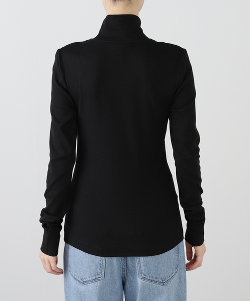 GANNI(ガニー)の「【GANNI / ガニー】Soft Cotton Rib Long Sleeve T-Shir T4026(Tシャツ/カットソー・レディース・ブラック・SMALL)」の11枚目の写真