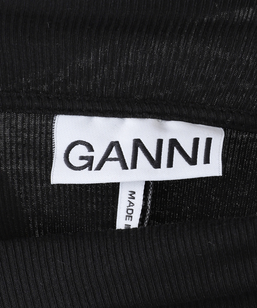 GANNI(ガニー)の「【GANNI / ガニー】Soft Cotton Rib Long Sleeve T-Shir T4026(Tシャツ/カットソー・レディース・ブラック・SMALL)」の18枚目の写真
