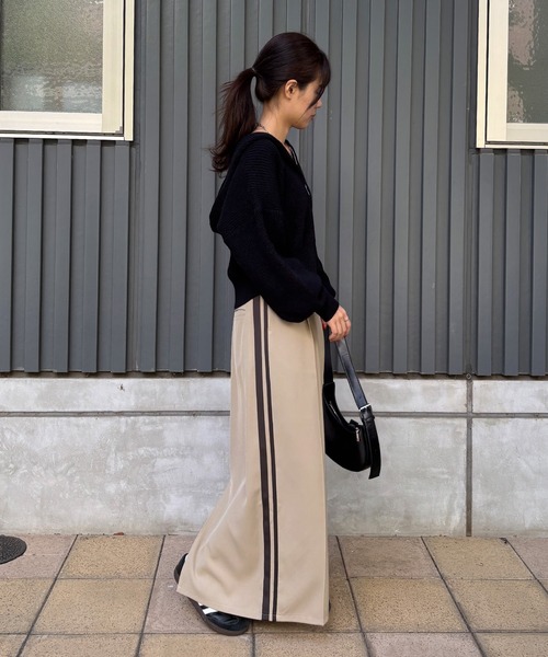 セール】【ISOOK / アイスー】ダブルジップニットパーカー