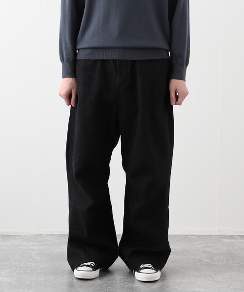 PULP/417EDIFICE(パルプフォーワンセブンエディフィス)の「【999HUMANITY / 999ヒューマニティ】AV PLEATS DENIM PANTS(デニムパンツ・メンズ・ブラック・1/2/3)」の4枚目の写真