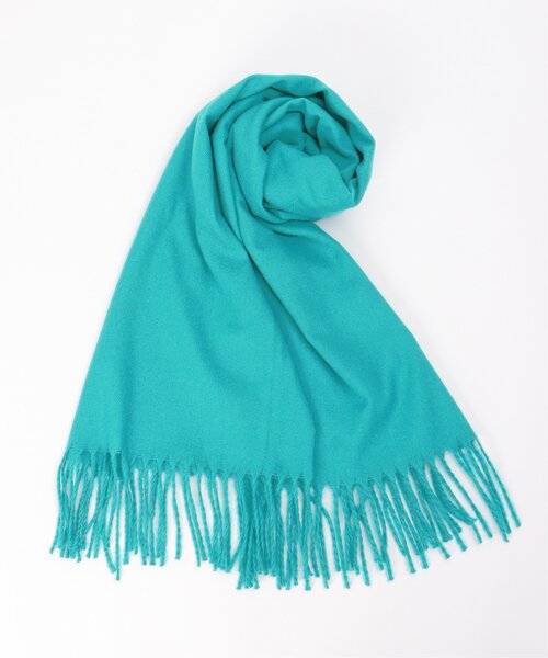 LBC（エルビーシー）の「シルクタッチマフラー（マフラー・レディース・ブラック/オフホワイト/ターコイズブルー・FREE）」の12枚目の写真