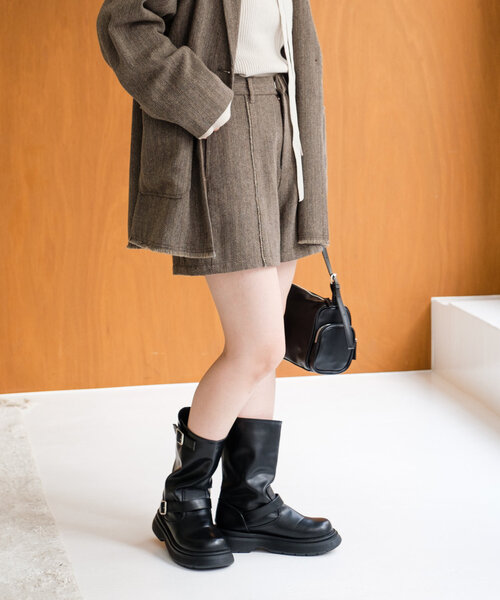 Kastane（カスタネ）の「【セットアップ対応】ツイードフリンジショートパンツ（その他パンツ・レディース・ベージュ/ブラウン・FREE）」の2枚目の写真