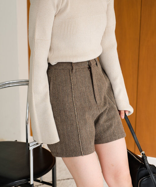 Kastane（カスタネ）の「【セットアップ対応】ツイードフリンジショートパンツ（その他パンツ・レディース・ベージュ/ブラウン・FREE）」の16枚目の写真
