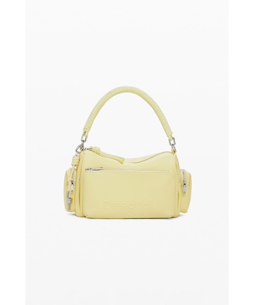 Desigual（デシグアル）の「ロゴ入りマルチポケットミディアムバッグ（ハンドバッグ・レディース・ブルー/イエロー・FREE）」の14枚目の写真