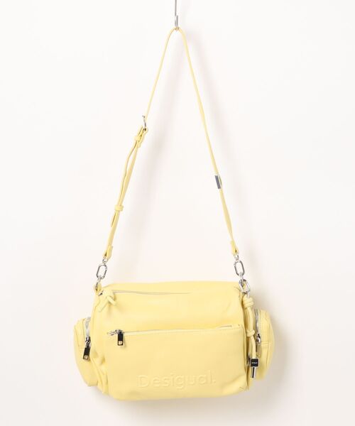 Desigual（デシグアル）の「ロゴ入りマルチポケットミディアムバッグ（ハンドバッグ・レディース・ブルー/イエロー・FREE）」の16枚目の写真