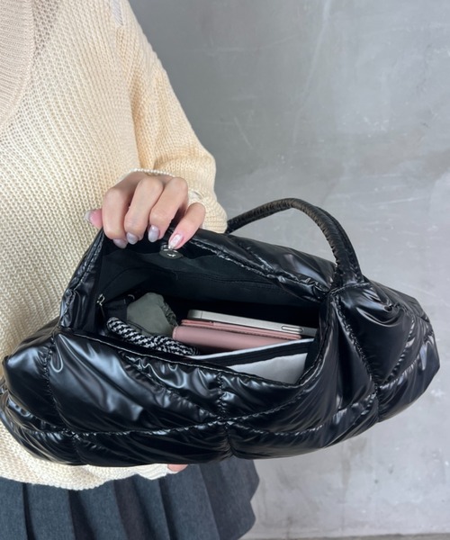 セール】エレガント パフキルティング バッグ ショルダーバッグ