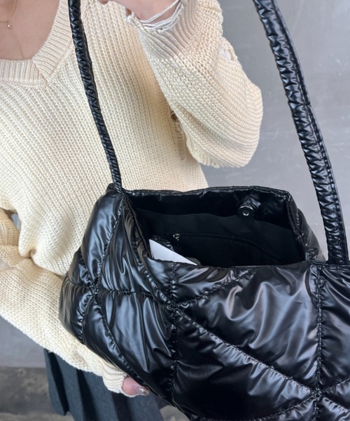 セール】エレガント パフキルティング バッグ ショルダーバッグ