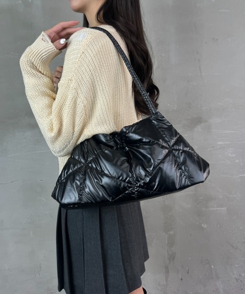 セール】エレガント パフキルティング バッグ ショルダーバッグ