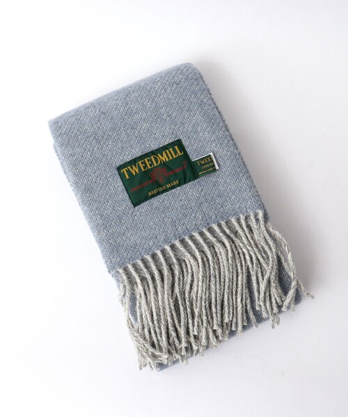 TWEED MILL（ツイードミル）の「【TWEEDMILL/ツイードミル】Pure New Wool Muffler 35 24AW（マフラー・メンズ・ライトブルー/ブラック系その他/ブルー系その他/ライトグリーン・FREE）」の5枚目の写真