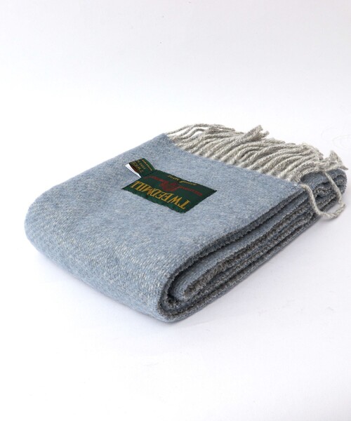 TWEED MILL（ツイードミル）の「【TWEEDMILL/ツイードミル】Pure New Wool Muffler 35 24AW（マフラー・メンズ・ライトブルー/ブラック系その他/ブルー系その他/ライトグリーン・FREE）」の7枚目の写真