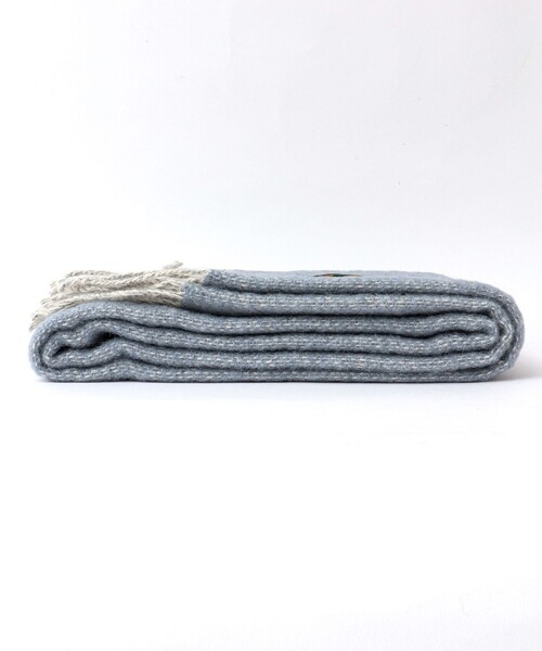 TWEED MILL（ツイードミル）の「【TWEEDMILL/ツイードミル】Pure New Wool Muffler 35 24AW（マフラー・メンズ・ライトブルー/ブラック系その他/ブルー系その他/ライトグリーン・FREE）」の9枚目の写真