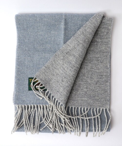 TWEED MILL（ツイードミル）の「【TWEEDMILL/ツイードミル】Pure New Wool Muffler 35 24AW（マフラー・メンズ・ライトブルー/ブラック系その他/ブルー系その他/ライトグリーン・FREE）」の13枚目の写真