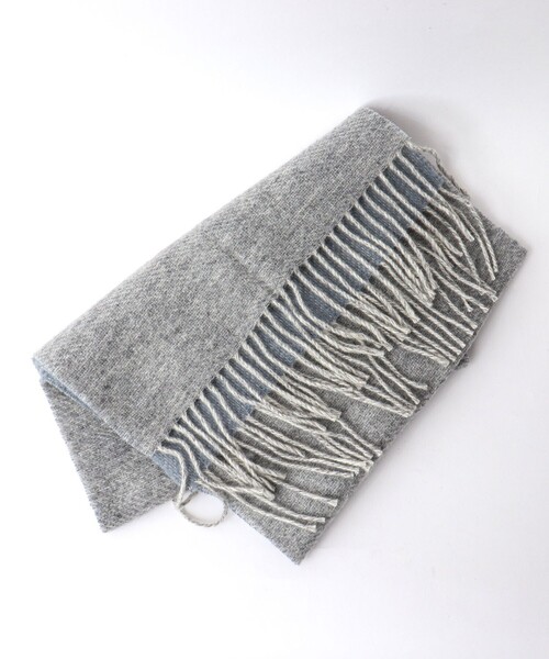 TWEED MILL（ツイードミル）の「【TWEEDMILL/ツイードミル】Pure New Wool Muffler 35 24AW（マフラー・メンズ・ライトブルー/ブラック系その他/ブルー系その他/ライトグリーン・FREE）」の15枚目の写真